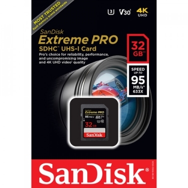 SanDisk 32GB SDXC UHS-1 Extreme Pro Memory Card